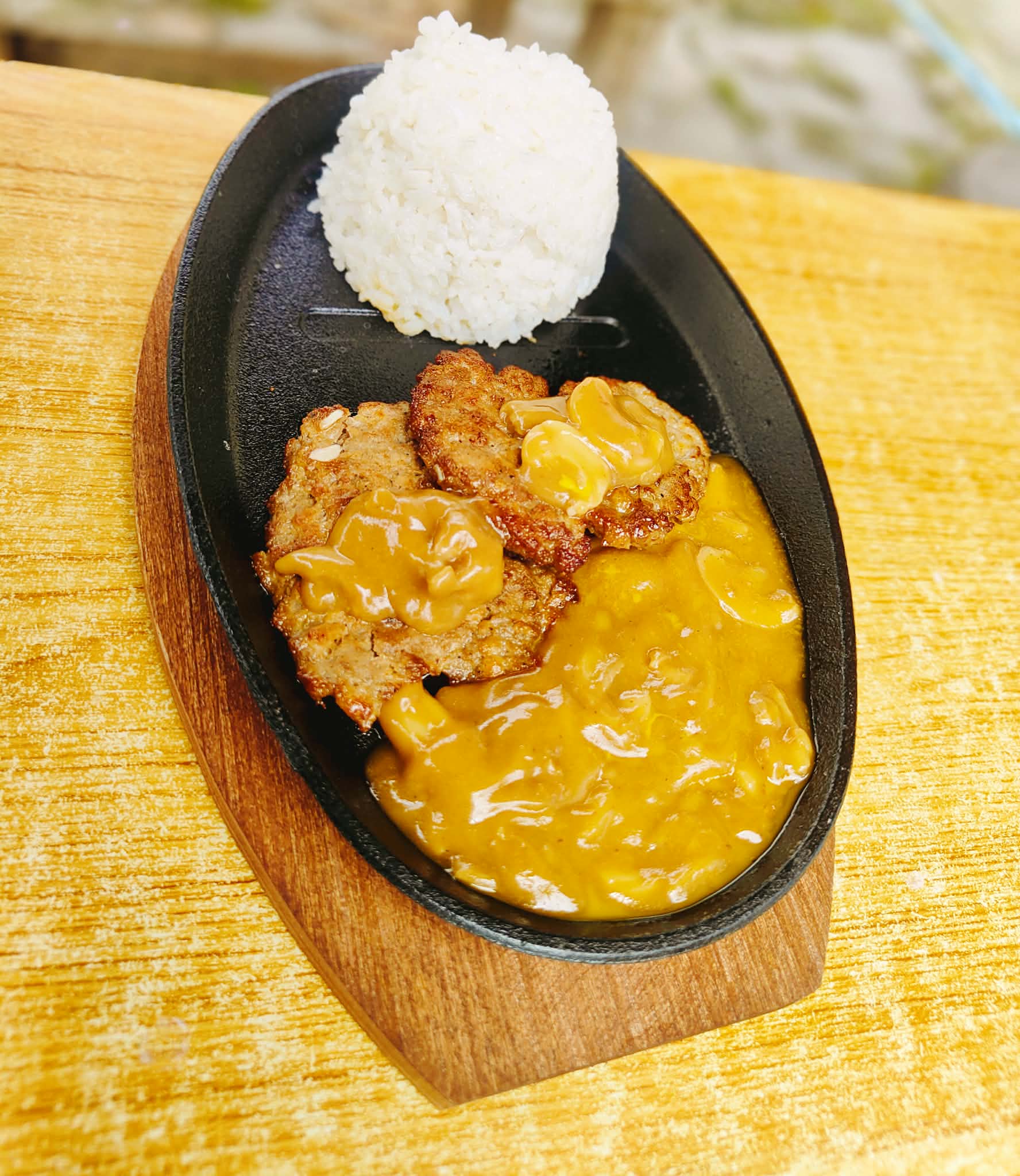 Sizzling Burger Steak
